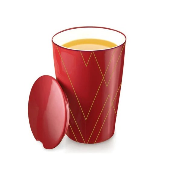 Tea Forte Kati Single Cup Loose Tea Brewing System, Ceramic Cup with Tea Infuser - Picture 2 of 4